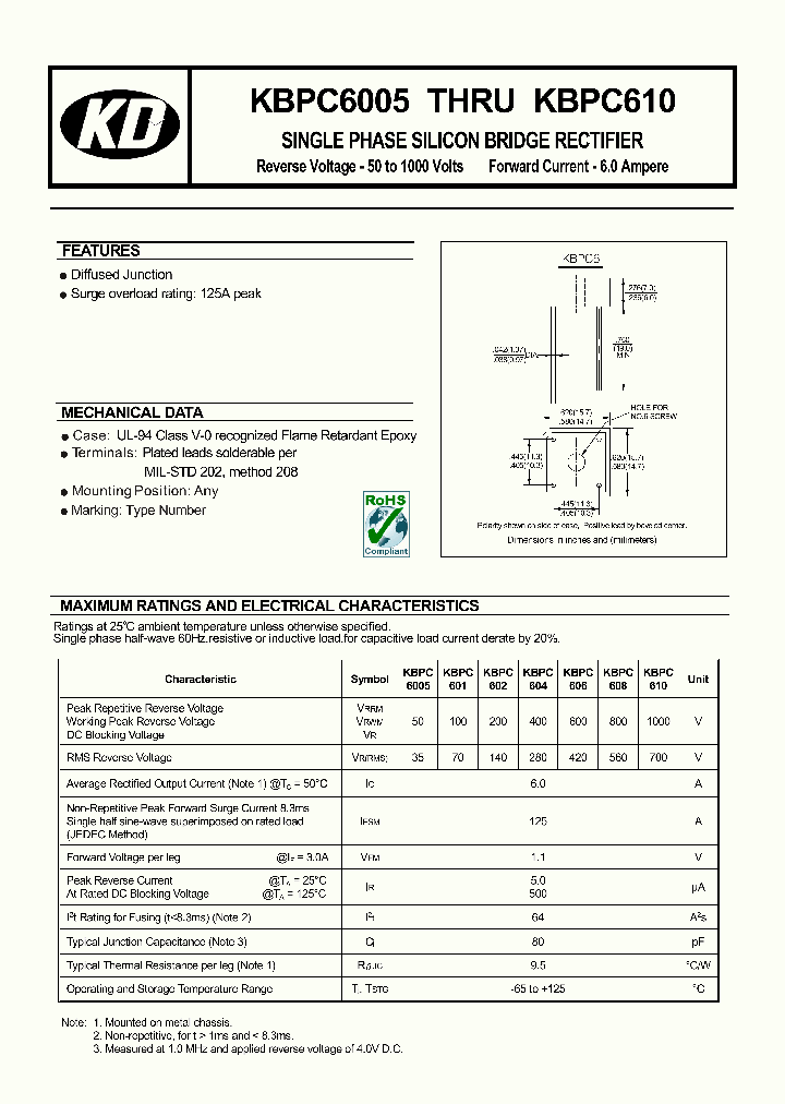KBPC6005_4626897.PDF Datasheet