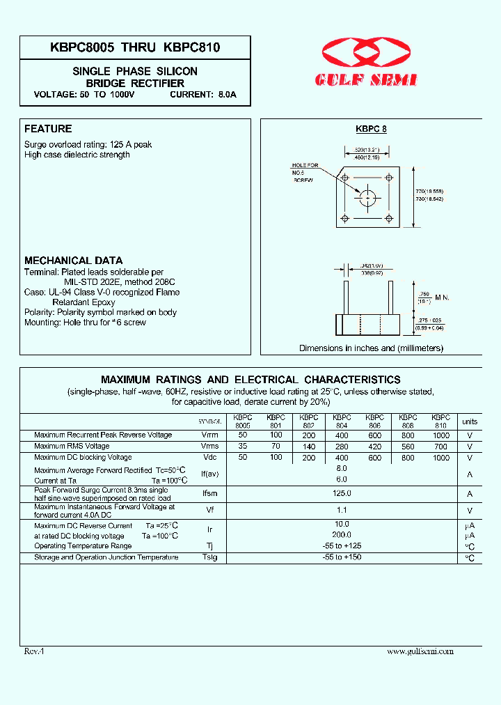 KBPC810_4692513.PDF Datasheet