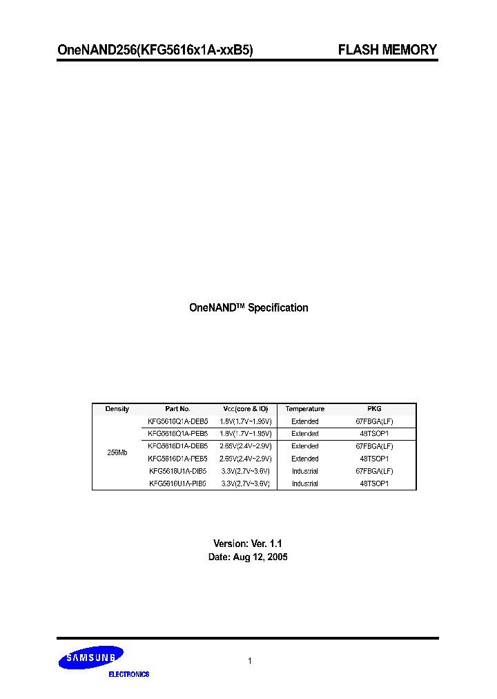 KFG5616D1A-DEB5_4166567.PDF Datasheet