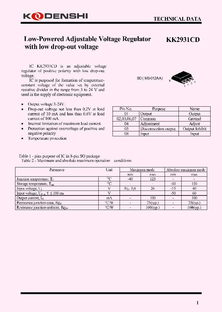 KK2931CD_4548420.PDF Datasheet