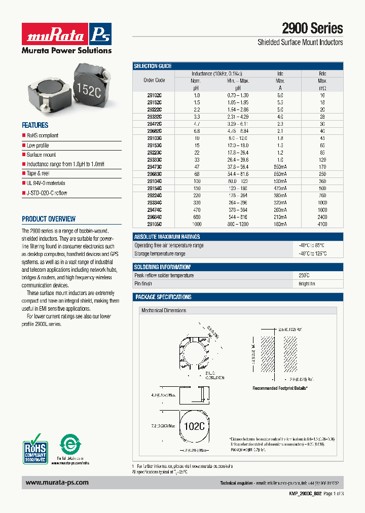 KMP2900_4535474.PDF Datasheet