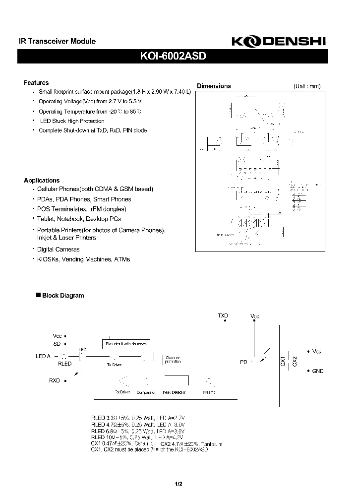 KOI-6002ASD_4672753.PDF Datasheet