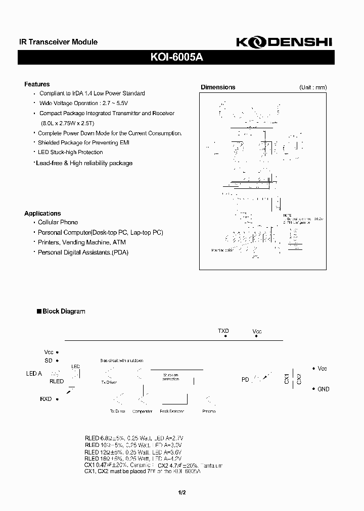 KOI-6005A_4506739.PDF Datasheet
