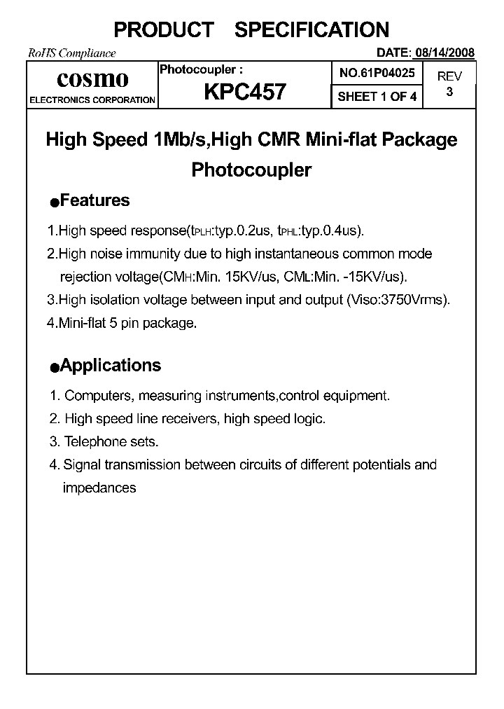 KPC457_4609280.PDF Datasheet