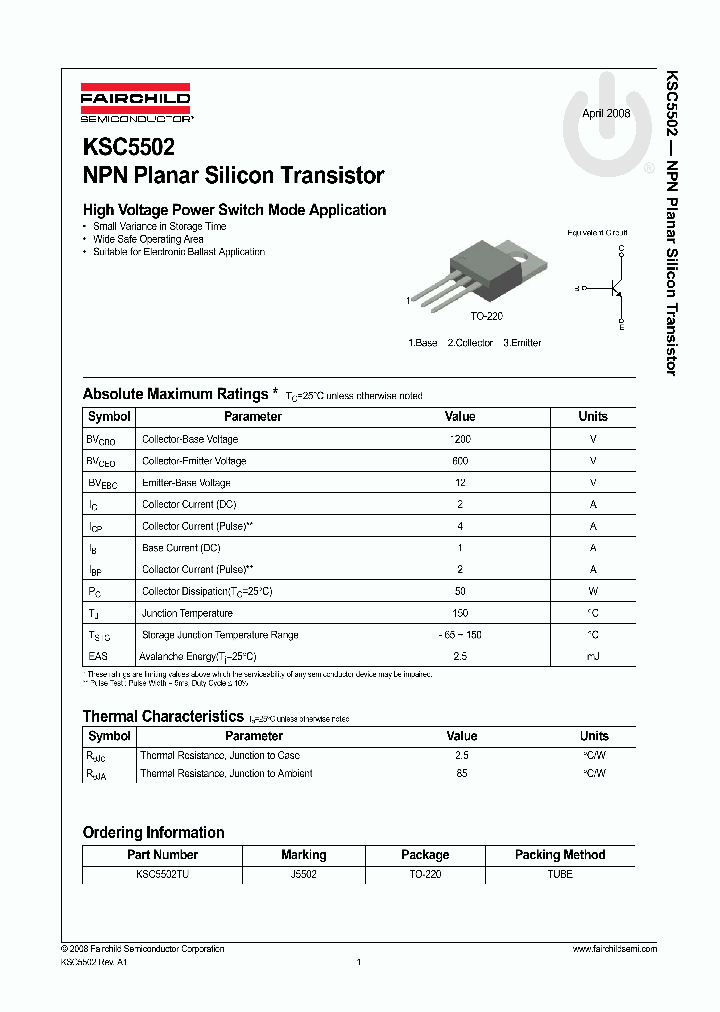KSC5502_4393596.PDF Datasheet