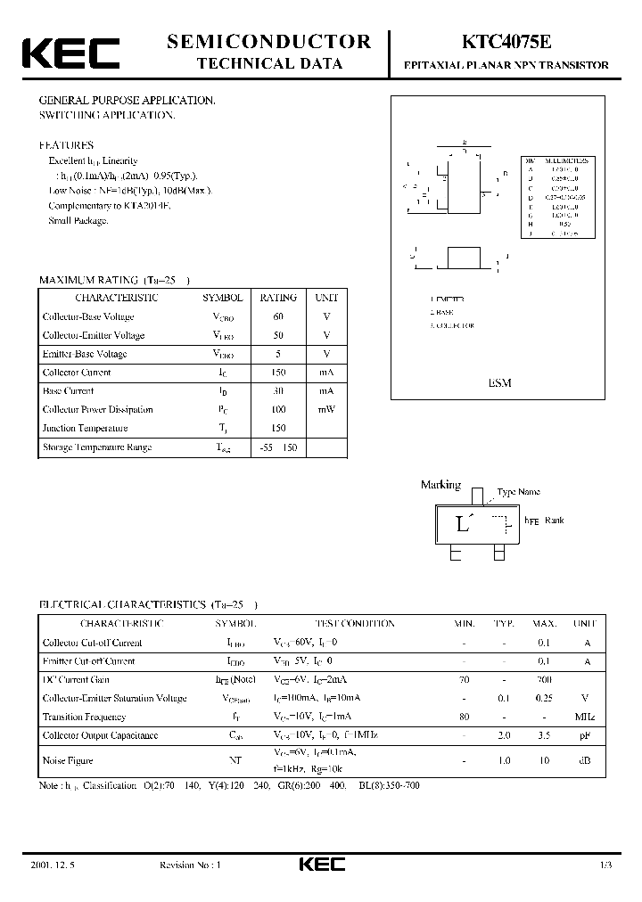 KTC4075E_4318470.PDF Datasheet