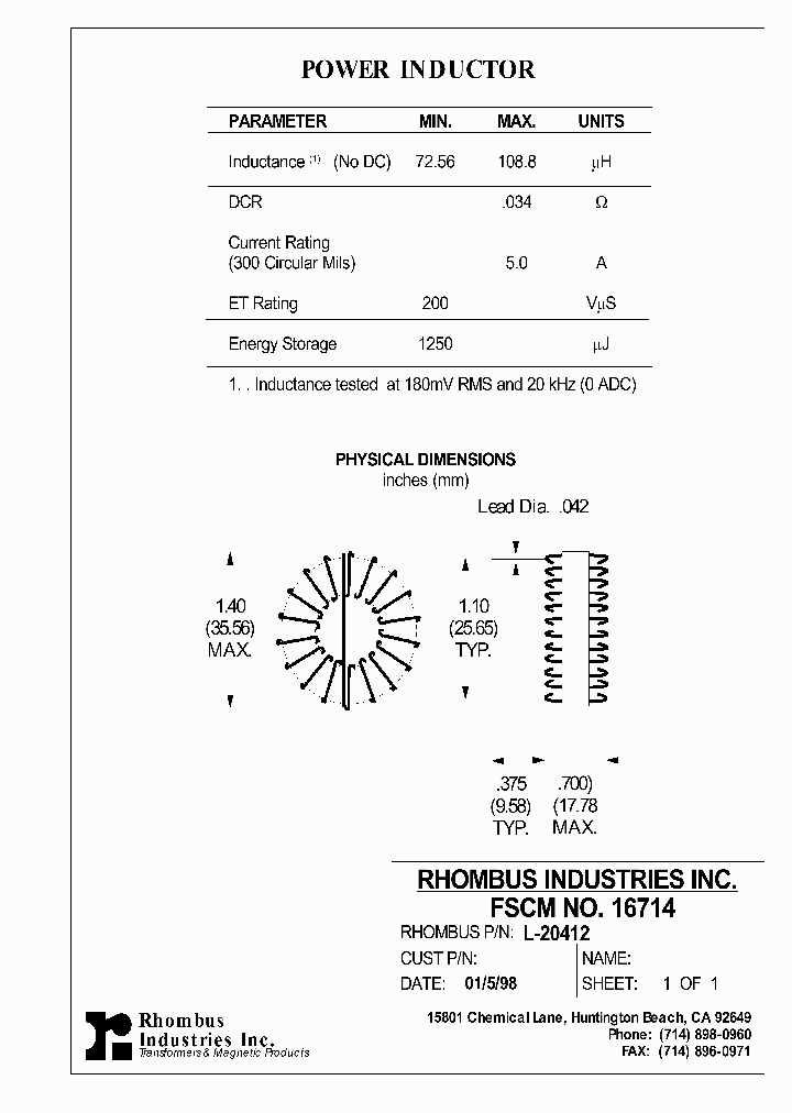 L-20412_4819960.PDF Datasheet