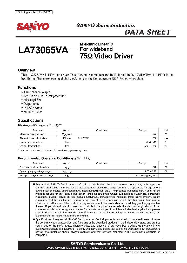 LA73065VA_4340406.PDF Datasheet