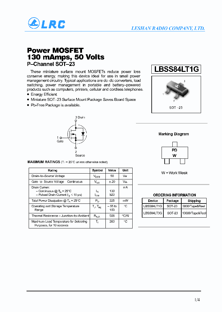 LBSS84LT1G_4364754.PDF Datasheet