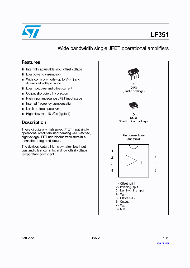 LF351D_4313156.PDF Datasheet