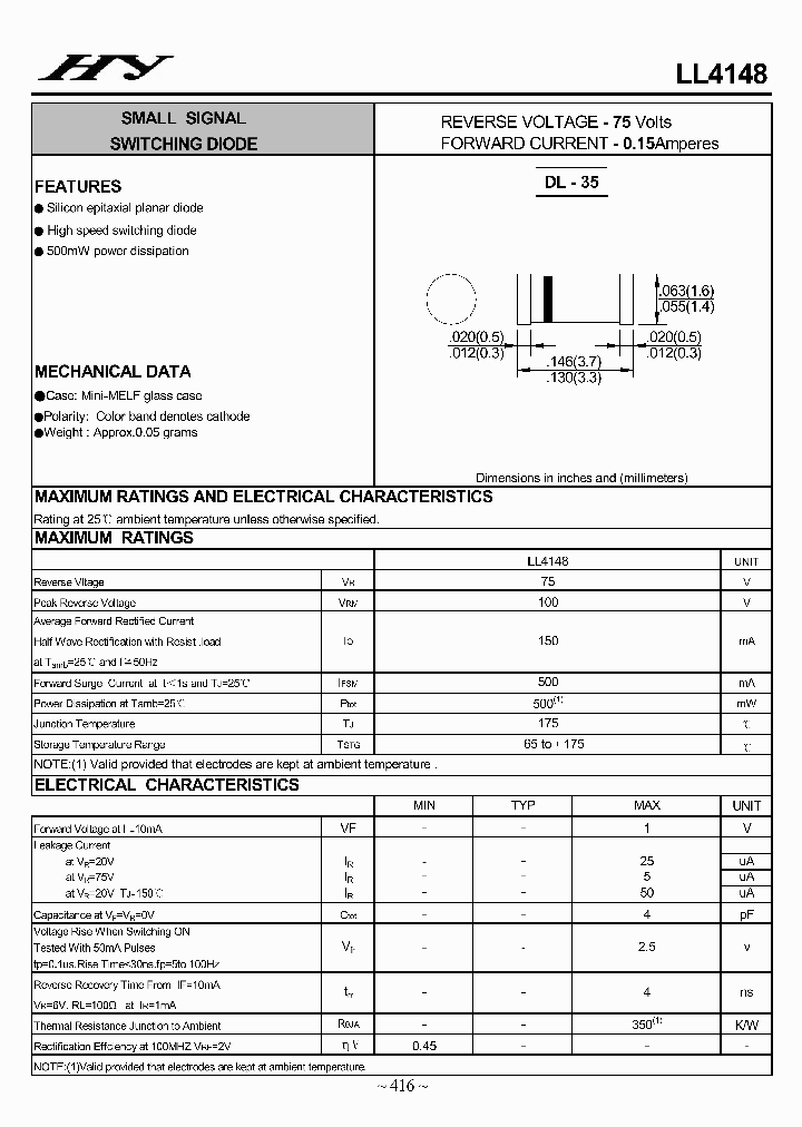 LL4148_4175407.PDF Datasheet