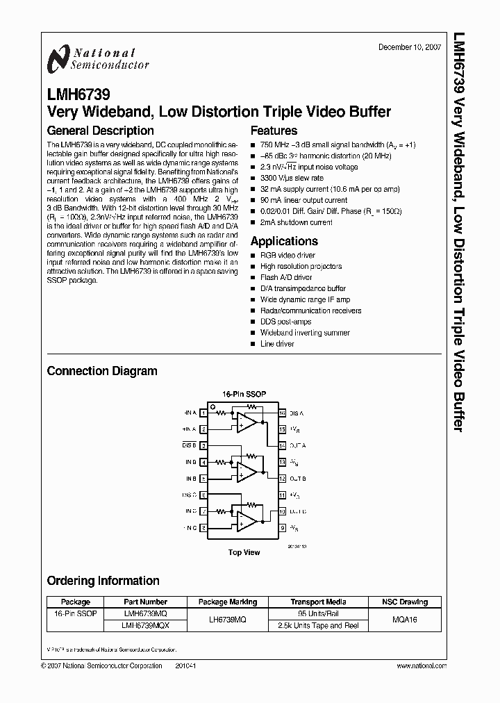 LMH6739_4710149.PDF Datasheet