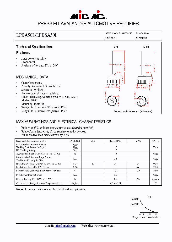 LPBSA50L_4442139.PDF Datasheet