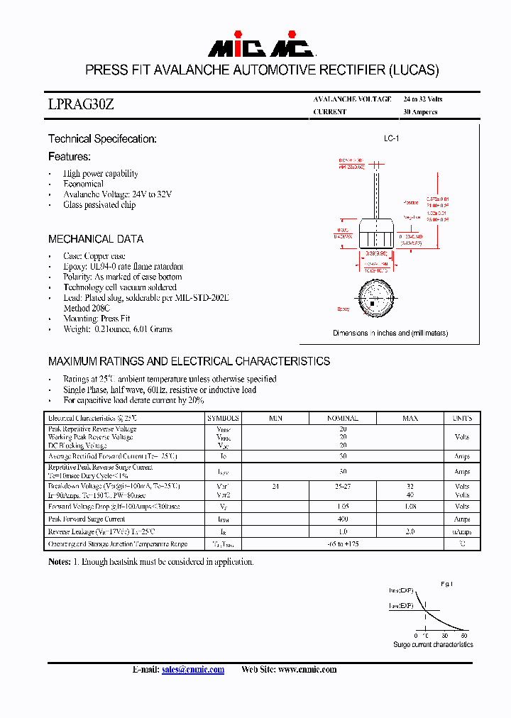 LPRAG30Z_4423083.PDF Datasheet