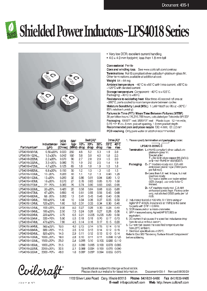 LPS4018-105ML_4546347.PDF Datasheet