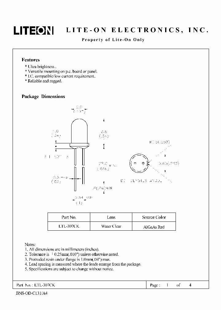 LTL-307CK_4570175.PDF Datasheet