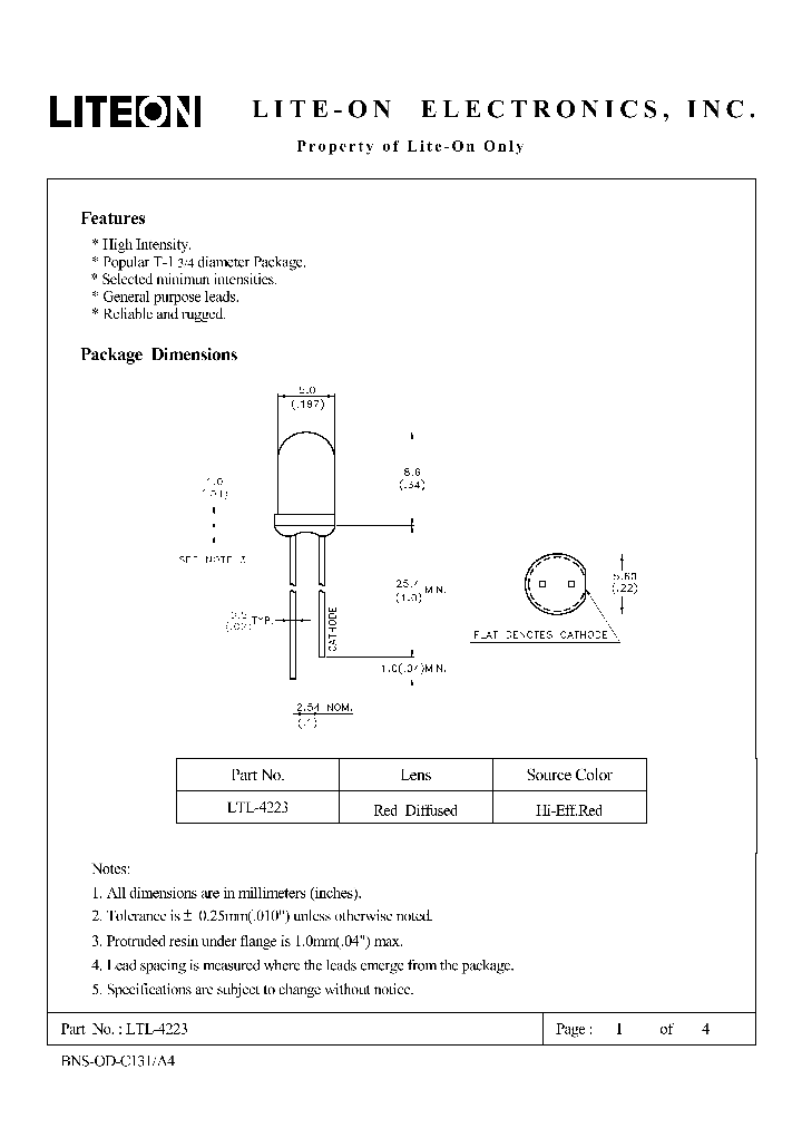 LTL-4223_4782221.PDF Datasheet