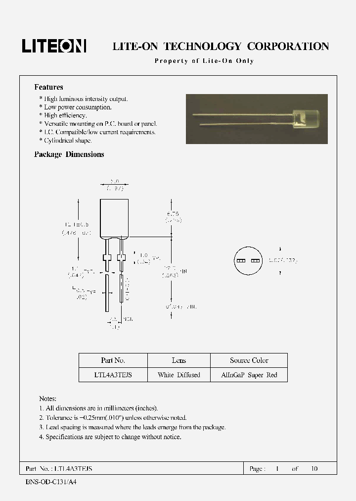 LTL4A3TEJS_4684602.PDF Datasheet