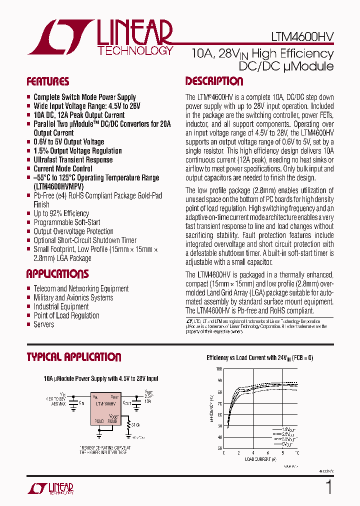 LTM4600HV_4327496.PDF Datasheet