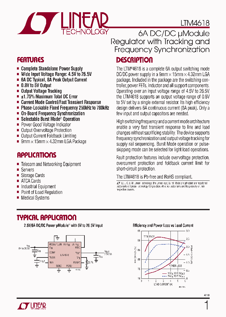 LTM4618EVPBF_4864738.PDF Datasheet