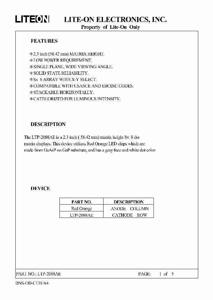 LTP-2088AE_4518797.PDF Datasheet