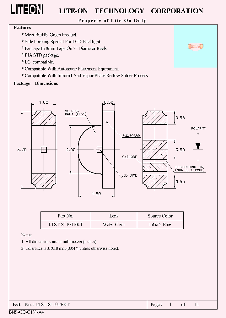 LTST-S110TBKT_4739191.PDF Datasheet