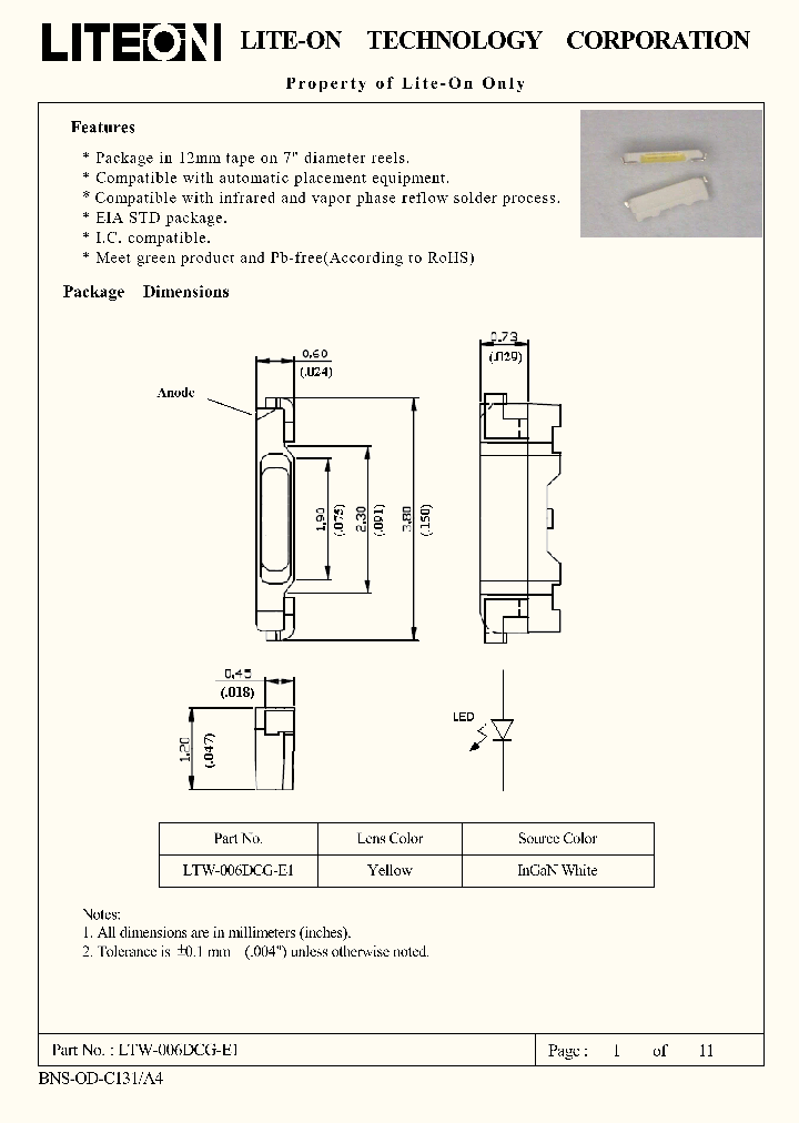 LTW-006DCG-E1_4539899.PDF Datasheet