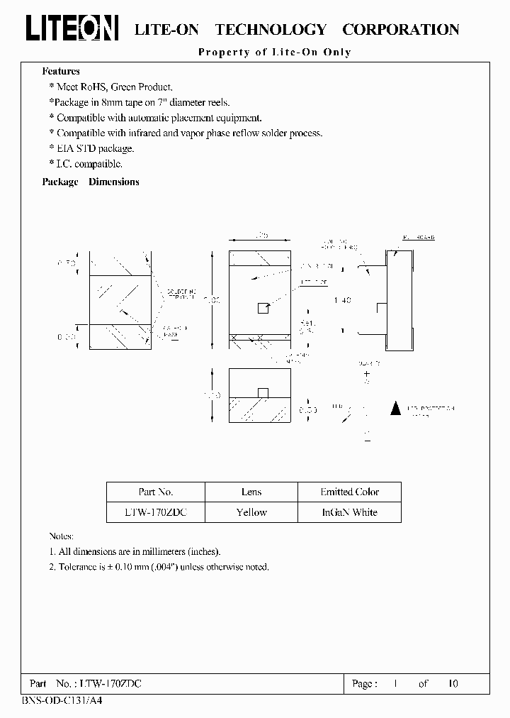 LTW-170ZDC_4539916.PDF Datasheet