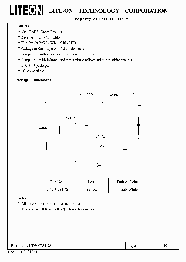 LTW-C231DS_4747045.PDF Datasheet