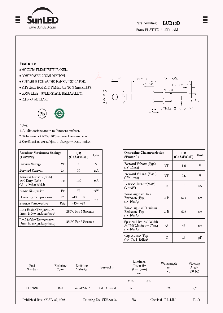 LUR13D_4265487.PDF Datasheet