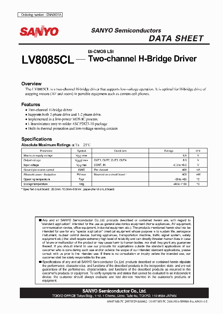 LV8085CL_4397742.PDF Datasheet