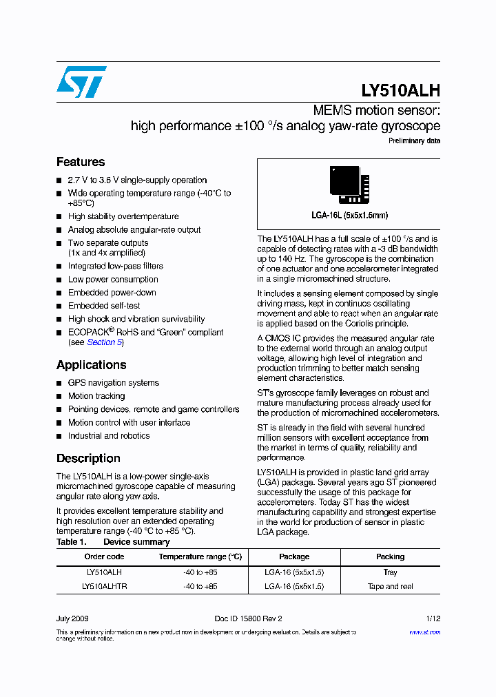 LY510ALH_4898743.PDF Datasheet