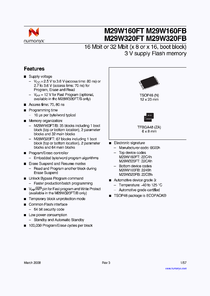 M29W160FBB70NSE_4840525.PDF Datasheet