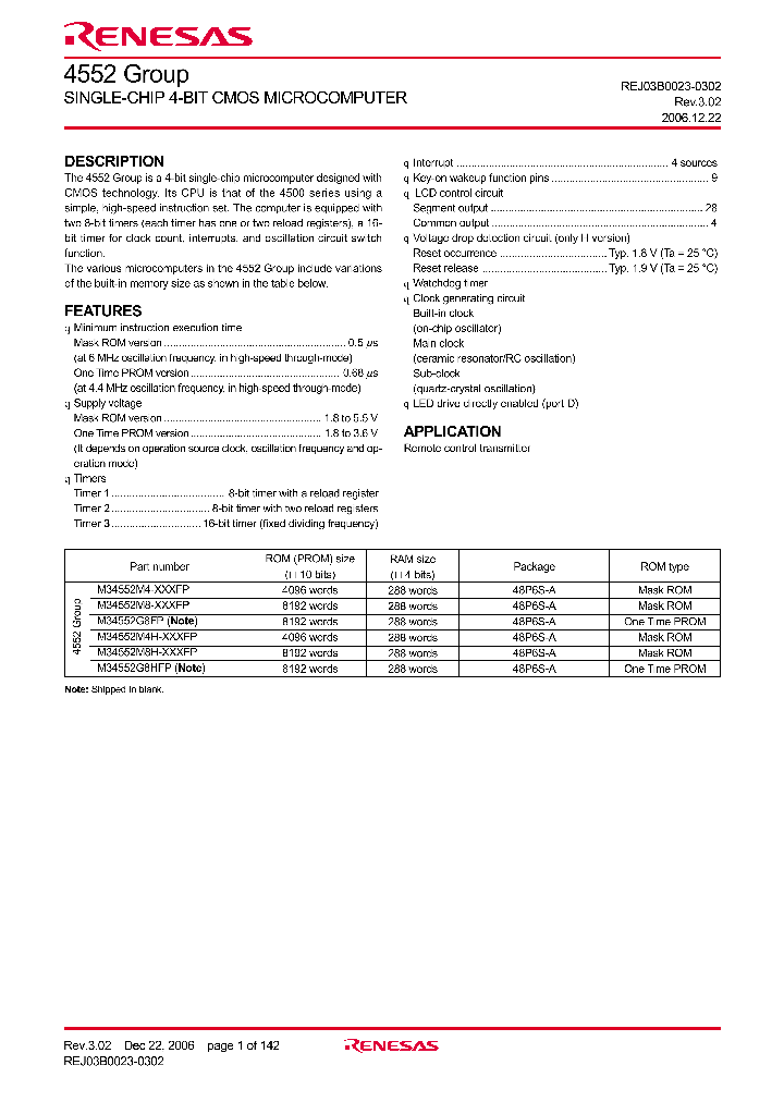 M34552G8FP_4508342.PDF Datasheet