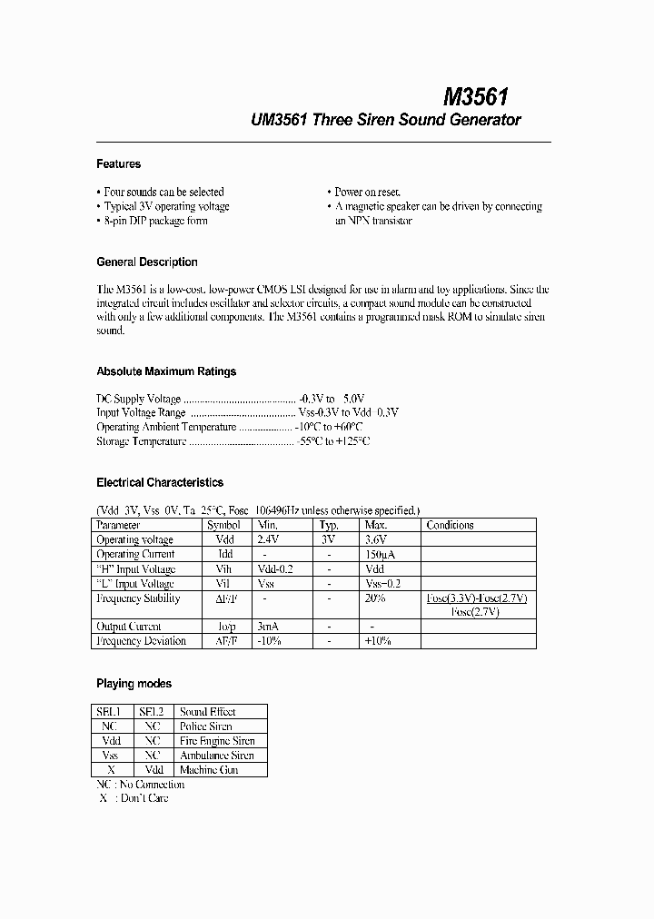 M3561_4329432.PDF Datasheet