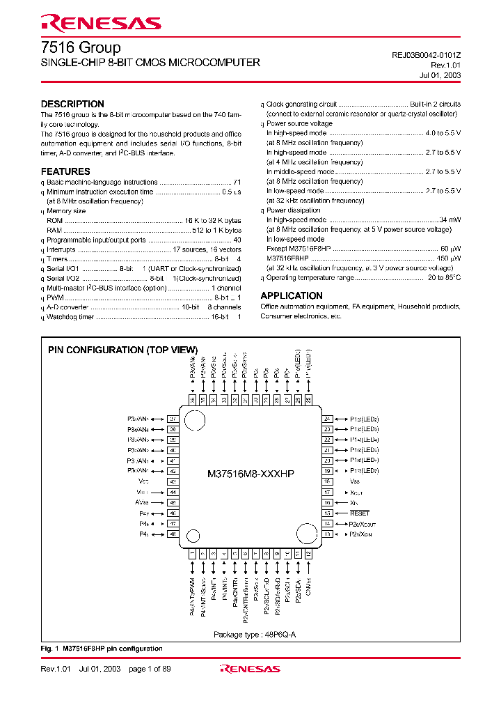 M37516MB-XXXHP_4555630.PDF Datasheet