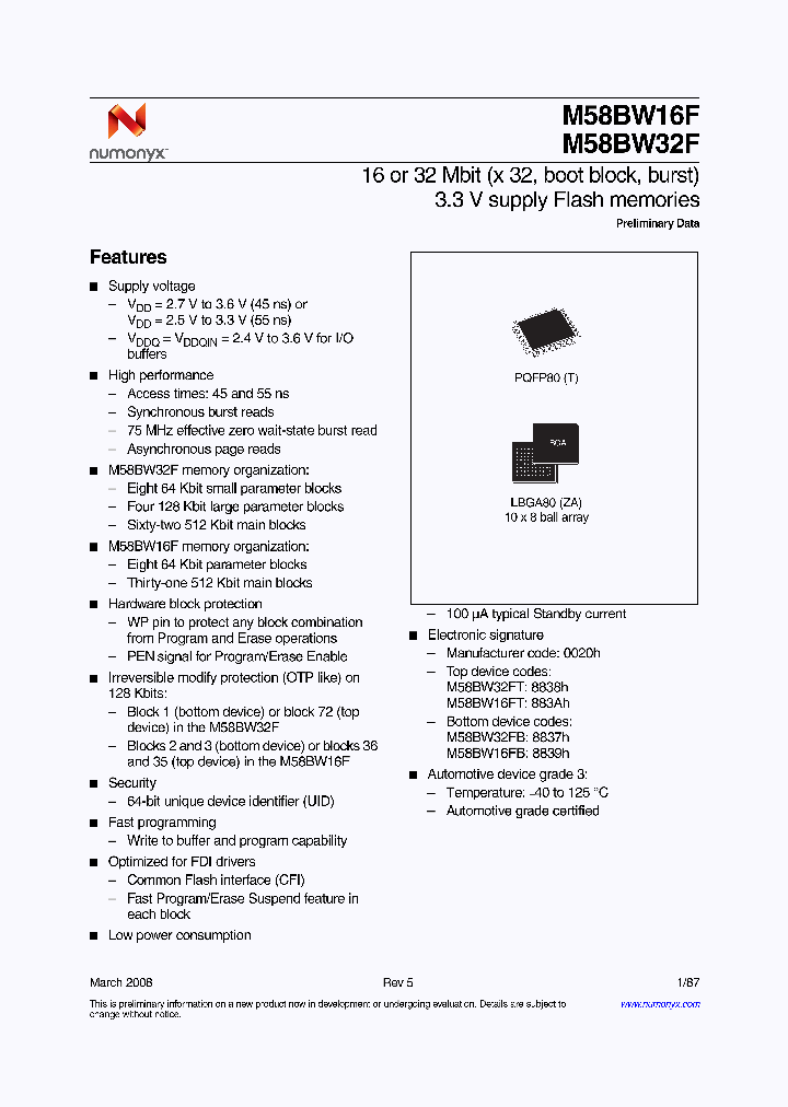 M58BW32F_4255558.PDF Datasheet