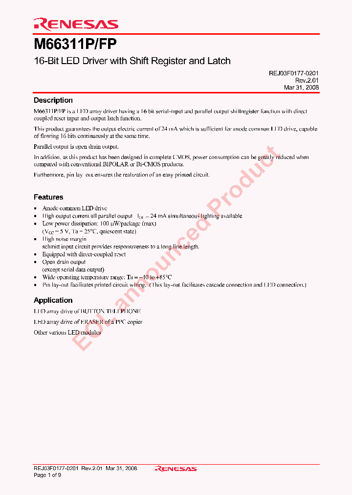 M66311FP_4313752.PDF Datasheet