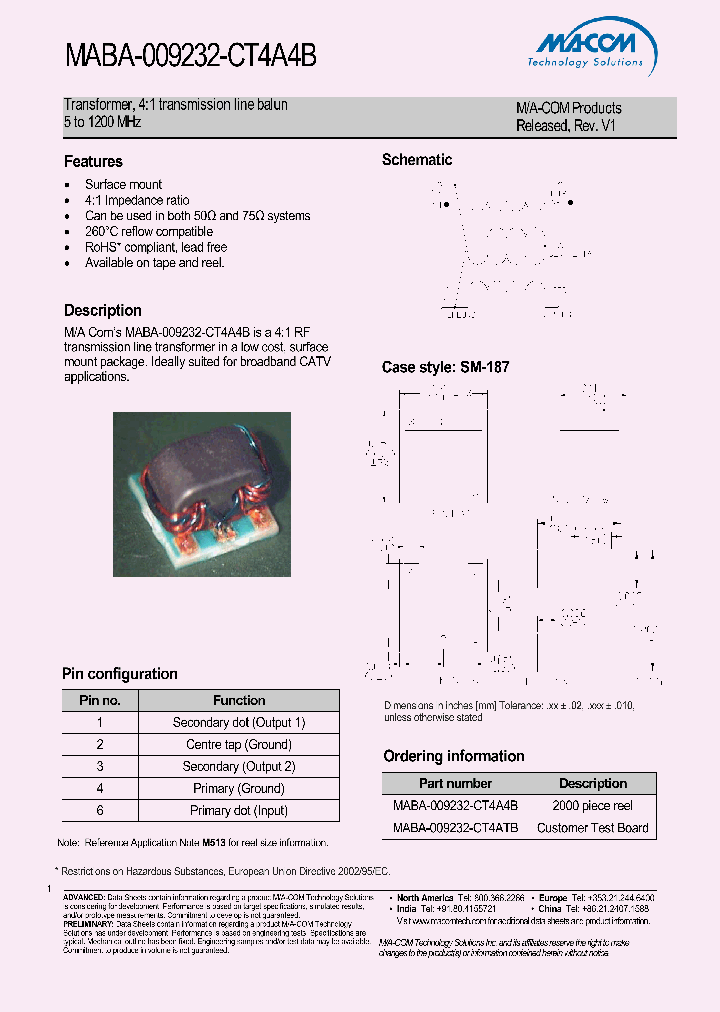 MABA-009232-CT4A4B_4524732.PDF Datasheet