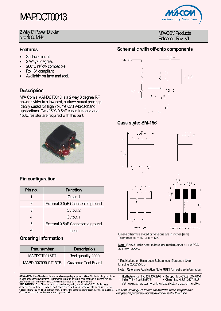 MAPDCT0013_4501139.PDF Datasheet