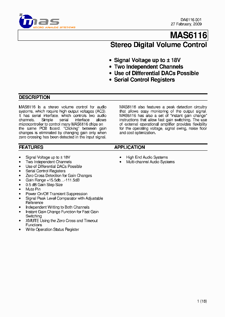 MAS6116_4534019.PDF Datasheet