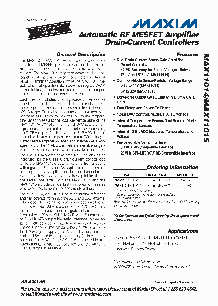 MAX11014BGTM_4289124.PDF Datasheet