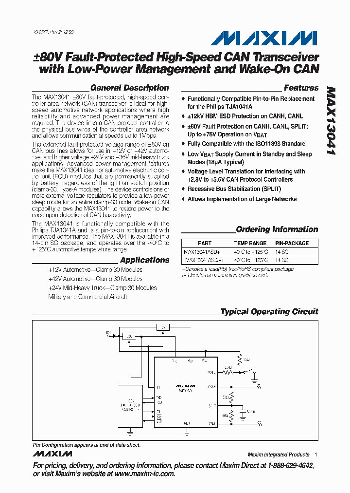 MAX13041ASDV_4623512.PDF Datasheet