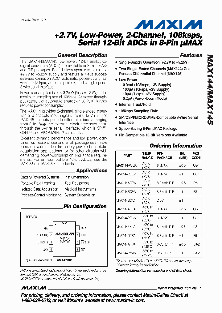 MAX145AEPA_4910583.PDF Datasheet