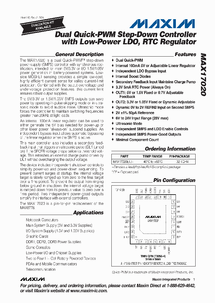 MAX17020ETJ_4543169.PDF Datasheet