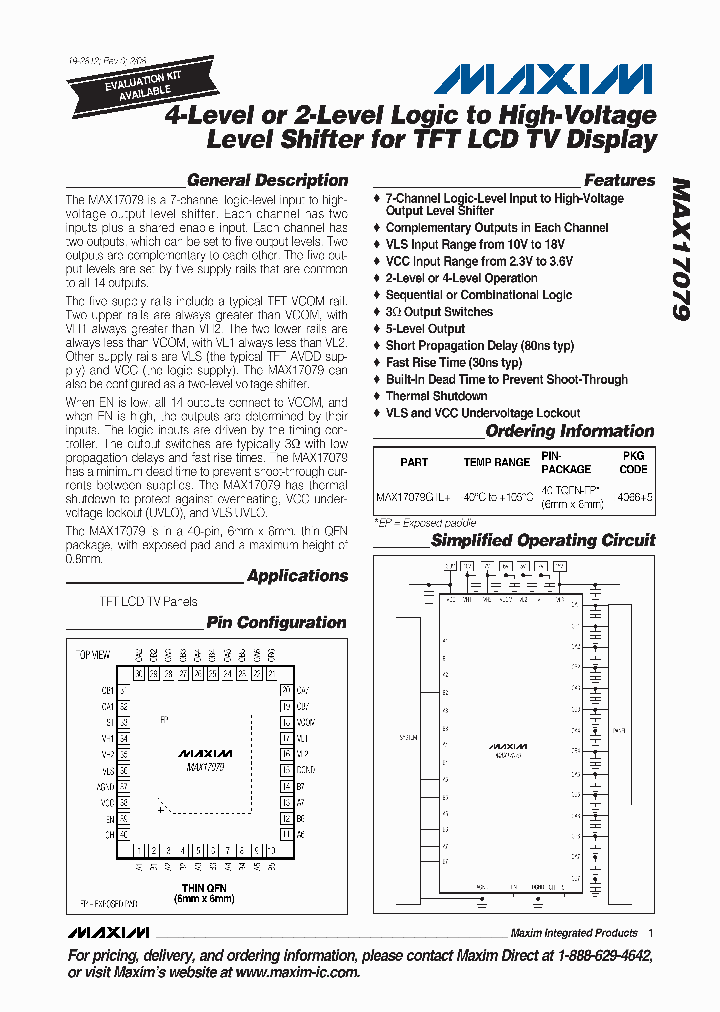 MAX17079GTL_4467929.PDF Datasheet