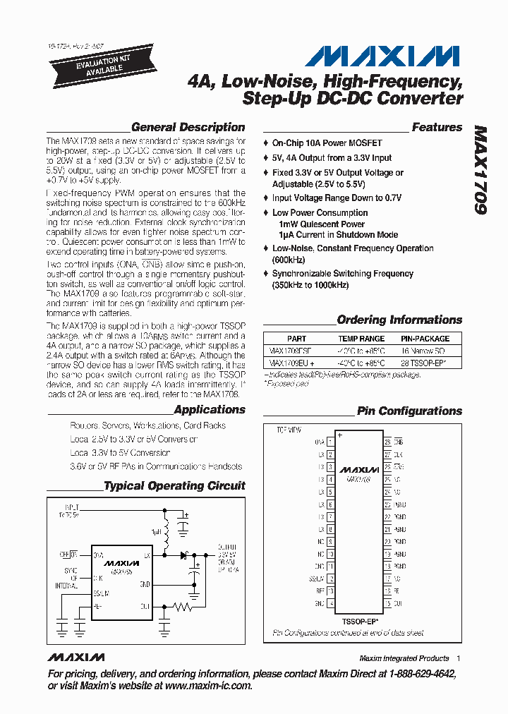 MAX1709EUI_4662901.PDF Datasheet