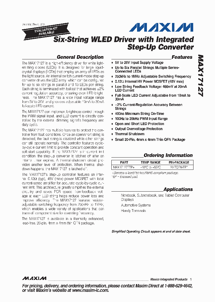 MAX17127ETP_4897516.PDF Datasheet