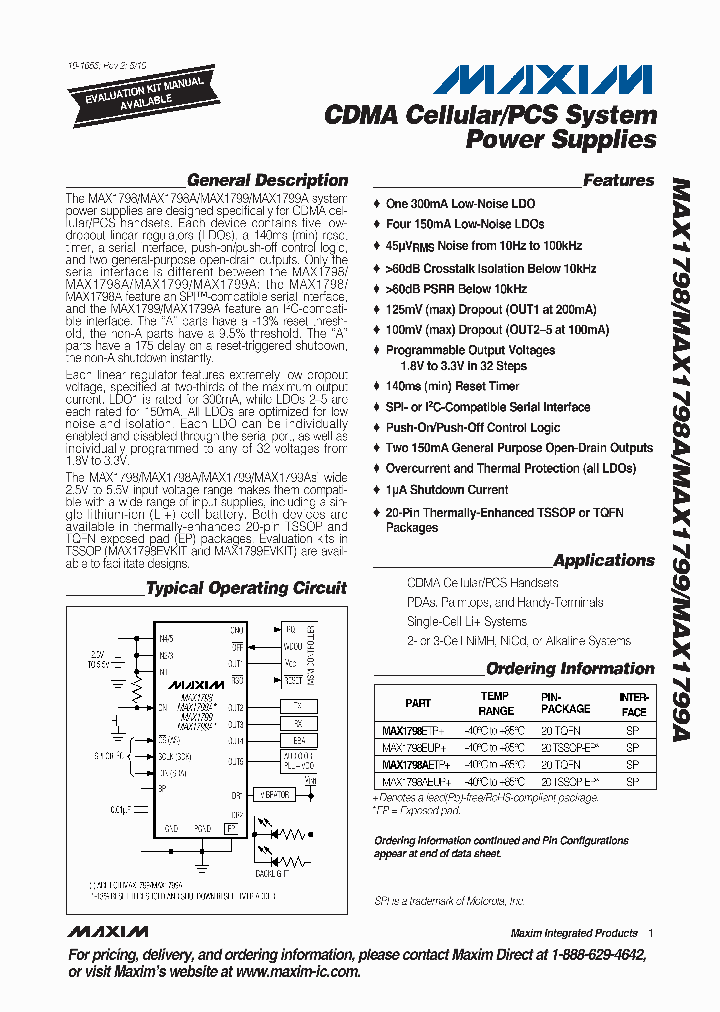 MAX1798AETP_4741213.PDF Datasheet