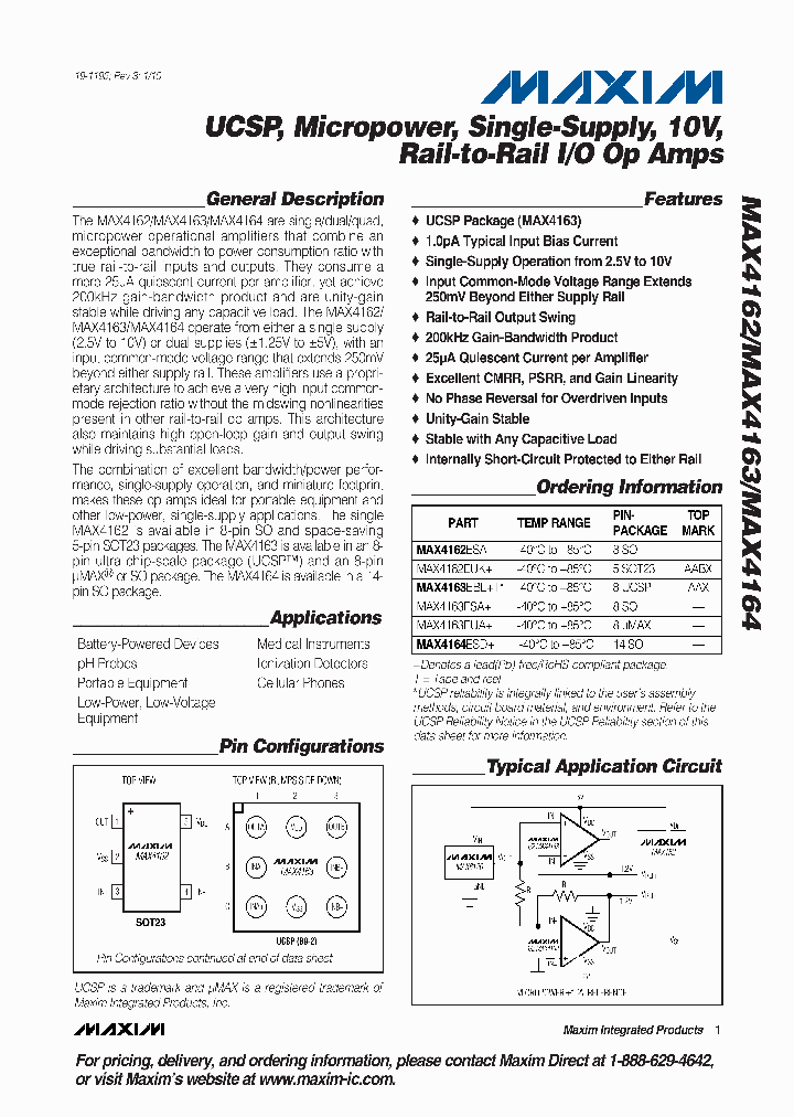 MAX4163EBLT_4645040.PDF Datasheet
